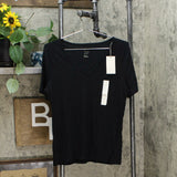 A New Day Women's Short Sleeve V-Neck Fitted T-Shirt