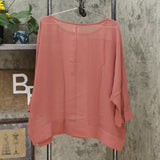 MarlaWynne WynneLayers Women's Plus Size Seamed Poncho Blouse