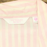 Victoria's Secret Womens Striped Cotton Pajama Shorts Top Set