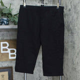 Denim & Co. Active Women's French Terry Cargo Pants Black Large