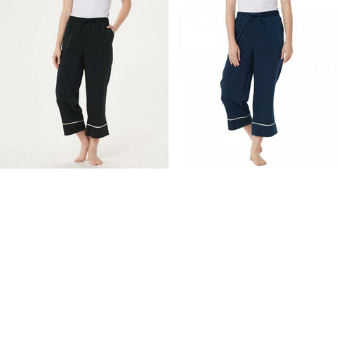 AnyBody Women's Piped Satin Pajama Pants