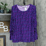 Susan Graver Women's Set Of 2 Printed Brushed Liquid Knit Tops