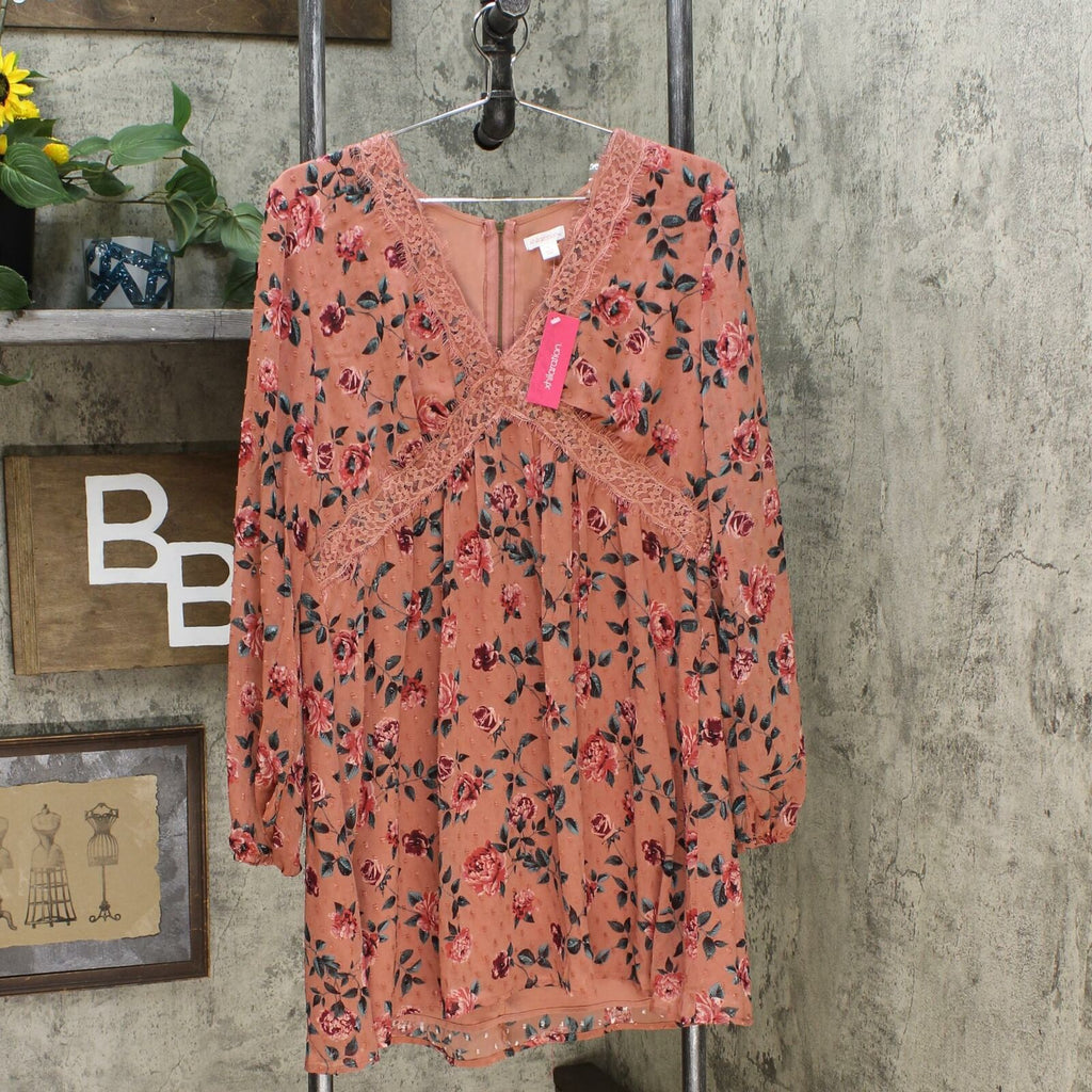 xhilaration pink floral dress Xhilaration floral sundress in size M. Would best