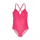 Isabel Maternity by Ingrid & Isabel Flounce Neckline One Piece Swimsuit