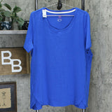 Isaac Mizrahi Live! Essentials Women's Pima Cotton Tunic Top with Tulip Hem