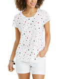 Style & Co. Women's Scoop Neck Patterned T-Shirt