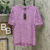 DG2 by Diane Gilman Women's Plus Size Balloon Sleeve T-Shirt