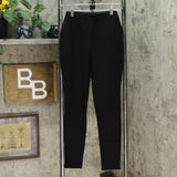 MarlaWynne Women's Ponte Stretch Knit Solutions Leggings Black XS