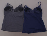 Rhonda Shear Women's Plus Size 2 Pack Cotton Molded Cup Camisoles