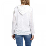 Weatherproof Vintage Women's Lightweight Slub Knit Hoodie T-Shirt