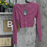 Wild Fable Women's Cropped Button-Front Cardigan