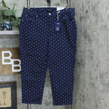 Charter Club Women's Polka Dot Bristol Tummy Control Capri Jeans