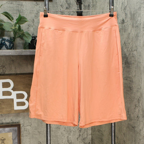 Cuddl Duds Women's Flexwear Long Shorts Coral Haze Medium