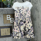 Isaac Mizrahi Live! Women's Floral Engineered Woven Dress Neutral 14