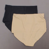 Rhonda Shear 2 Pack Mesh Detail Panties Black/ Nude Large