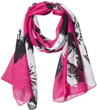 Calvin Klein Women's Pop Flower Chiffon Rectangle Scarf