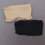 Rhonda Shear 2 Pack Underwire Bandeau Bras Black/ Nude Medium