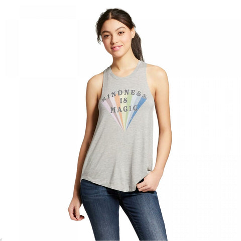NWT Fifth Sun Women's Kindness Is Magic Scoop Neck Tank Top. VLIN1764 X-Small