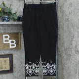 NWT Isaac Mizrahi Live! Petite 24/7 Embroidered Ankle Pants. A352289 4P