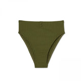 Xhilaration Women's Button Front Cheeky High Waist Bikini Bottom