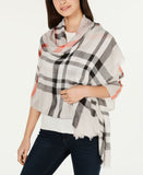 V. Fraas Women's Large Classic Plaid Wrap Scarf