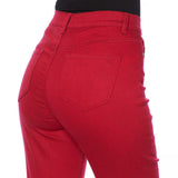 DG2 by Diane Gilman Women's Plus Size Classic Stretch Cuffed Cropped Jeans