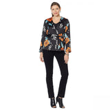 Curations Women's Belted Woven Printed Kimono Topper