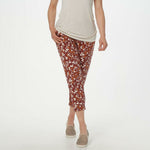 NWT LOGO By Lori Goldstein Women's Printed French Terry Jogger Pants. A351646 L