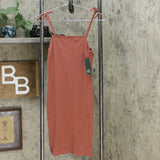 Wild Fable Women's Sleeveless Tie Strap Rib Knit Dress