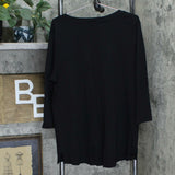 NWT Isaac Mizrahi Live! Essentials Pima Cotton 3/4 Sleeve Top. A300290 XS