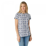 Isaac Mizrahi Live! Women's Tie-Dye Printed T-Shirt