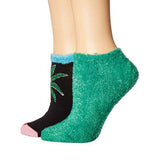 HUE Women's 2 Pack Holiday Footsie Socks