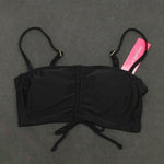 Xhilaration Women's Cinch-Front Bandeau Bikini Top