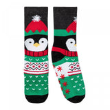 Wondershop Women's Penguin Terry Lined Crew Socks With Grippers