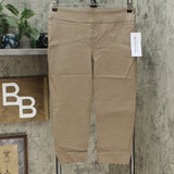 Nina Leonard Women's Pull On Scallop Hem Cropped Pants