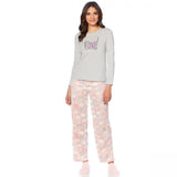HUE Women's 2 Piece Whimsical Print Pajama Set With Socks