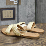 A New Day Women's Lucy Wide Width Braided Slide Sandals