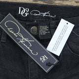 DG2 by Diane Gilman Women's Destructed Sequin Patched Skinny Jeans
