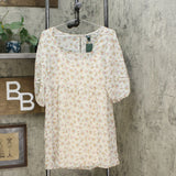 Wild Fable Women's Floral Print 3/4 Sleeve Chiffon Dress