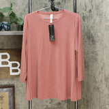 MarlaWynne Women's Flowy Butterfly Tee With 3/4 Sleeves
