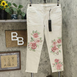 DG2 by Diane Gilman Petite Classic Stretch Artwork Printed Jeans