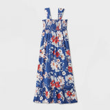 Isabel Maternity by Ingrid & Isabel Floral Sleeveless Smocked Maxi Dress