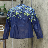 Colleen Lopez Women's Embroidered Faux Leather Jacket