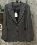 DG2 by Diane Gilman Women's Plus Size Ponte Knit Boyfriend Blazer