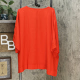 DG2 by Diane Gilman Women's Plus Size Dolman Sleeve Top