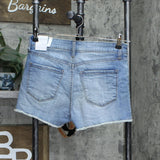 STS Blue Womens Aubrey 11 inch High Rise Waist Denim Shorts Blue 26