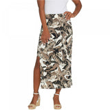 G.I.L.I. Women's Jetsetter Petite Side Slit Maxi Skirt