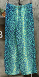IMAN Women's Boho Chic Printed Wide Leg Pants With Pockets