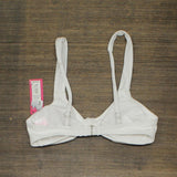 Xhilaration Juniors' Ribbed Knot-Front Bralette Bikini Top White S