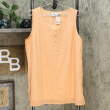 Linea by Louis Dell'Olio Women's Sleeveless Henley Swing Top